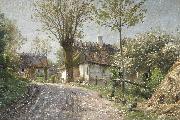 Peder Monsted A country lane oil painting reproduction